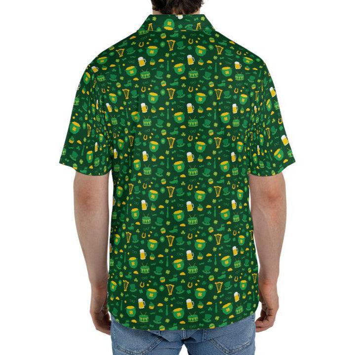 Irish Pub Party St Patricks Day Golf Shirt Moisture Wicking Short Sleeve Polo Shirt for Men