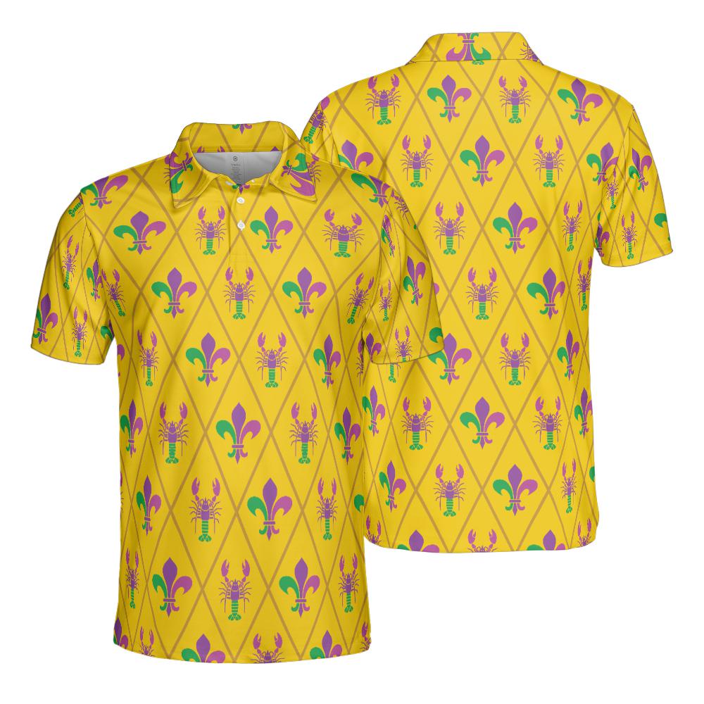 mardi gras golf polo