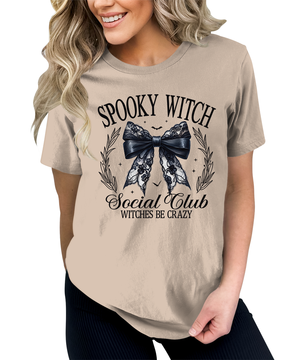 Spooky Witch Halloween Graphic Tees for Women