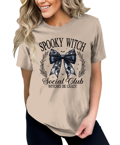 Spooky Witch Halloween Graphic Tees for Women