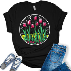Aesthetic Tulips Spring Women's T-Shirt