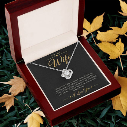 To My Wife Necklace - Still Choose You - White Gold Finish / Luxury Box lifestyle