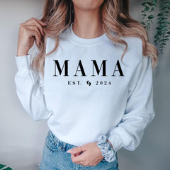 Mama Est 2024 Crewneck Sweatshirt