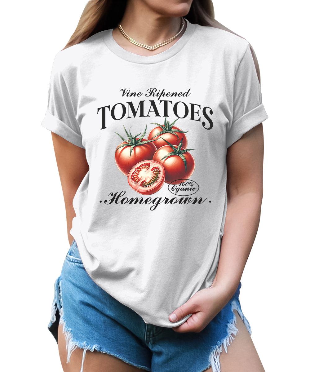 Tomatoes Shirt Fruit Aesthetic Cute Graphic Tees For Women