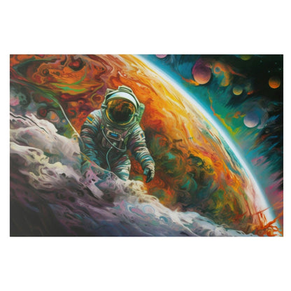 Colorful Space Astronaut 4 Wall Art - Abstract Picture Canvas Print Wall Painting Modern Artwork Wall Art for Living Room Home Office Décor