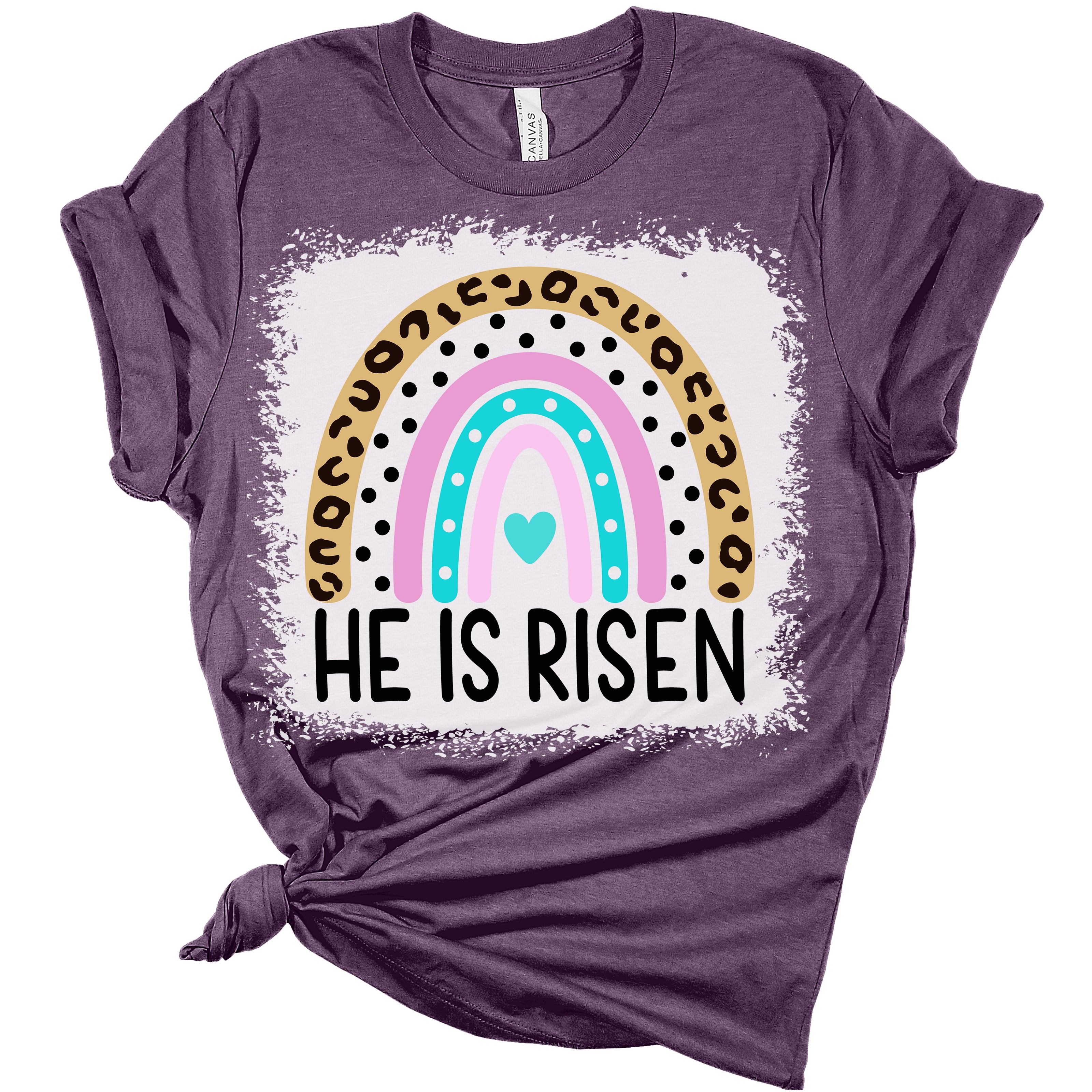 He Is Risen Women's Bella Easter T-Shirt