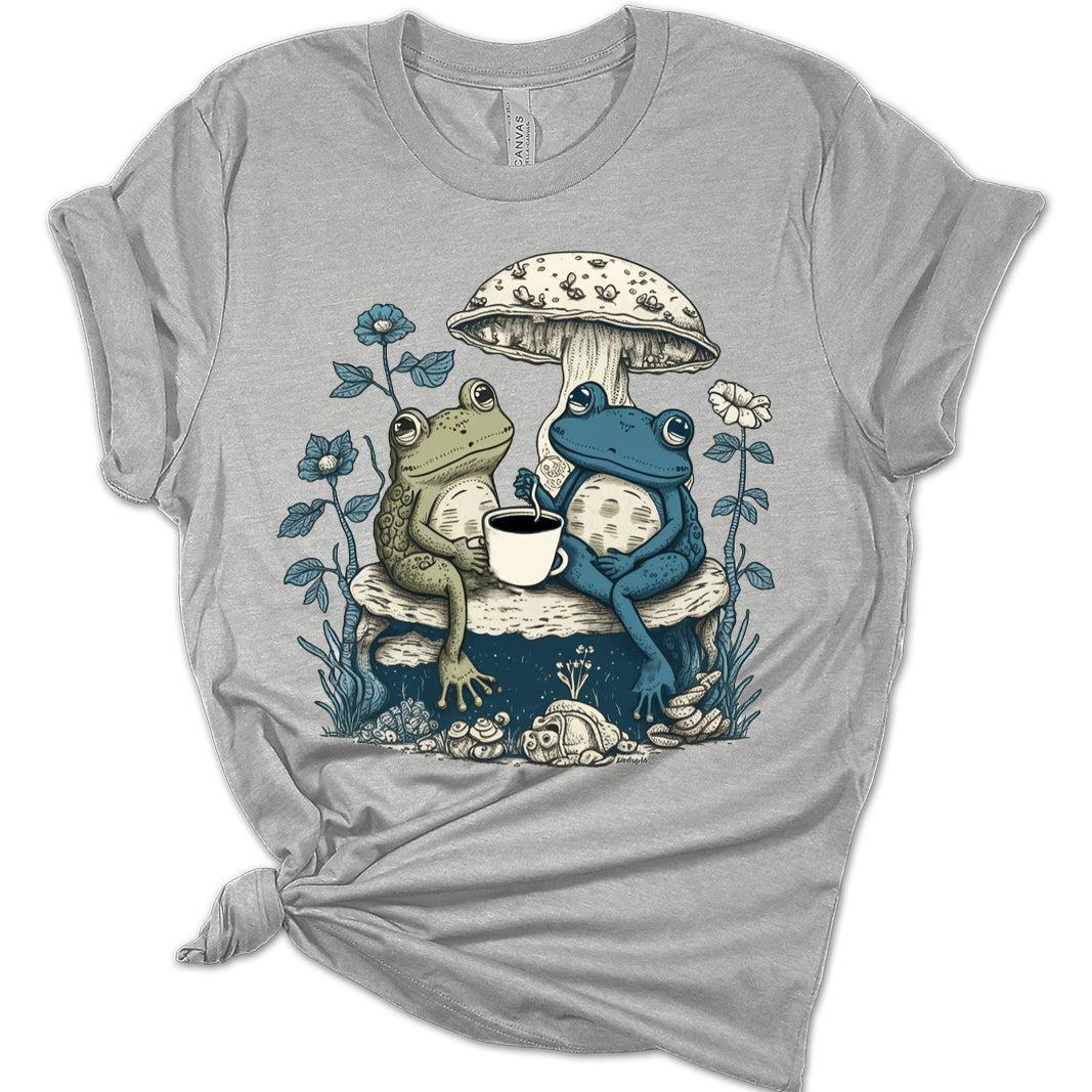 Frogs Having Tea Cottagecore T-Shirt