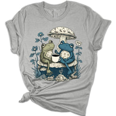 Frogs Having Tea Cottagecore T-Shirt