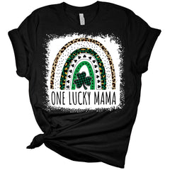 One Lucky Mama Rainbow St. Patrick's Day Bella Women's T-Shirt