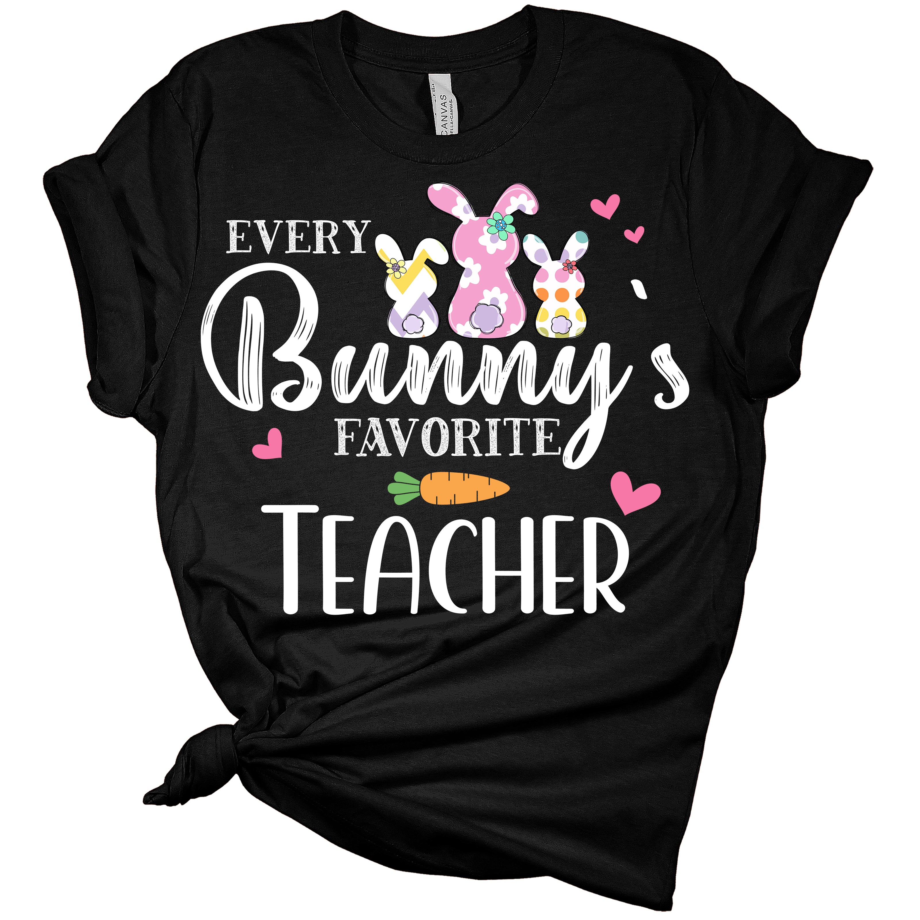 Every Bunny's Favorite Teacher Women's Bella Easter Teacher T-Shirt