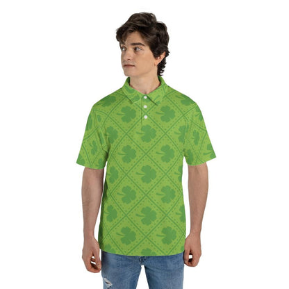 St. Patrick's Irish Clover Polo Shirts for Men