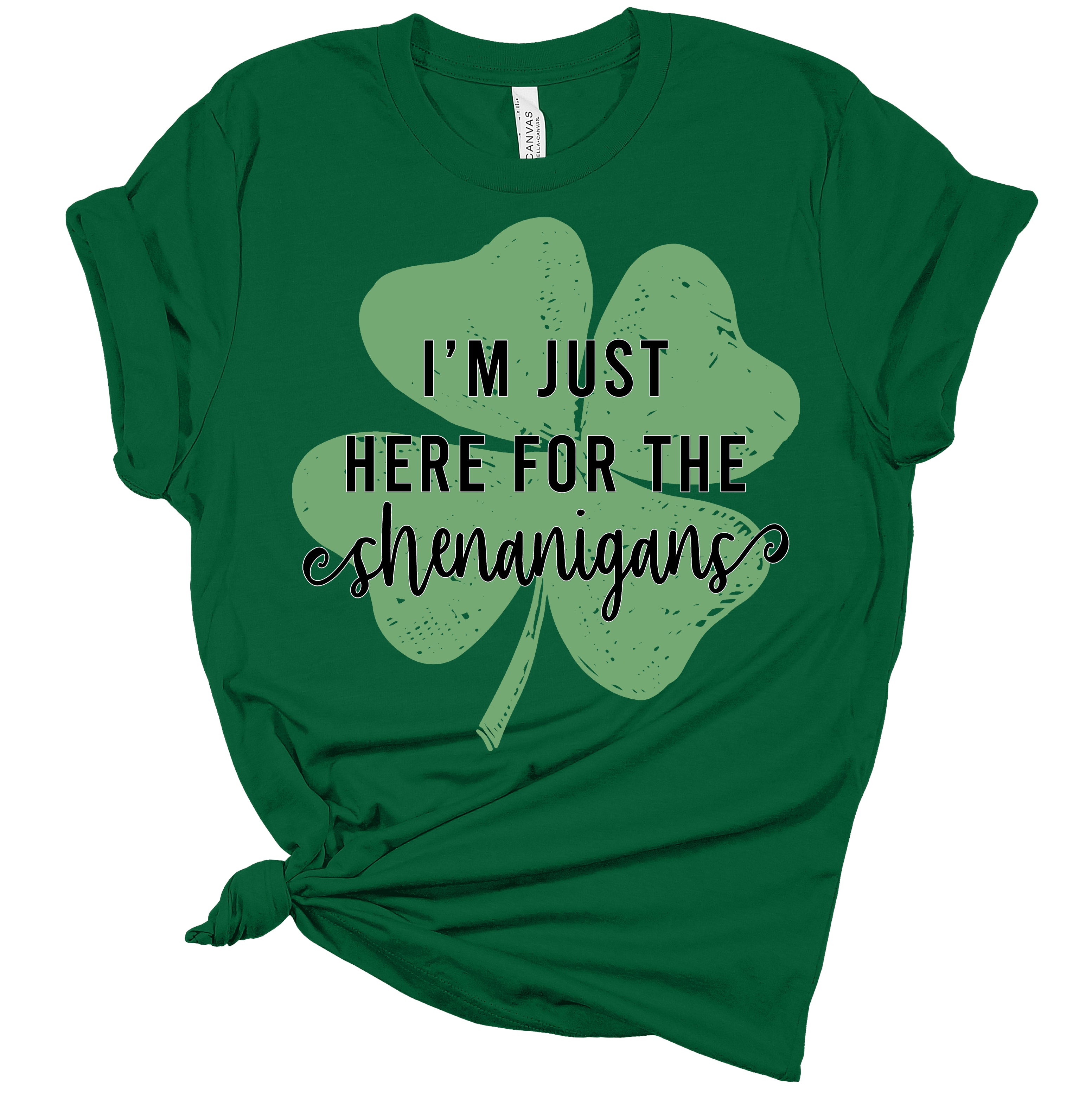 I'm Just Here For The Shenanigans St. Patrick's Day Women's T-Shirt