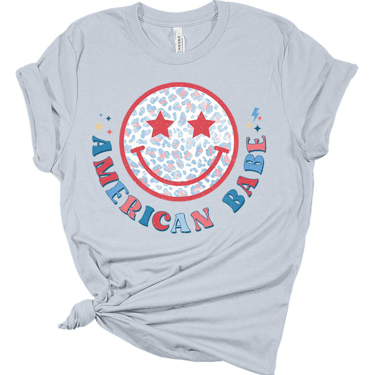Womens 4th of July Shirts American Flag Patriotic Tshirts USA Short Sleeve Retro Graphic Tops