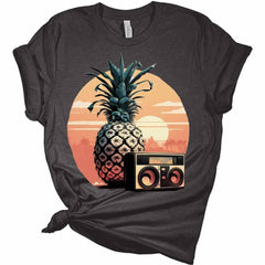 Women's Pineapple Sunset Graphic Tee