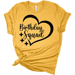 Birthday Squad Women's Bella T-Shirt | Birthday T-Shirt | GyftWear