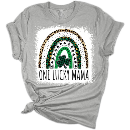 One Lucky Mama Rainbow St. Patrick's Day Bella Women's T-Shirt