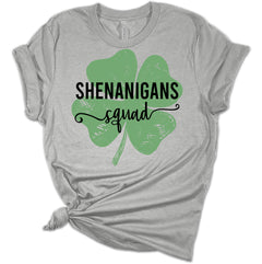 Shenanigans Squad Clover Bella St. Patrick's Day Women's T-Shirt