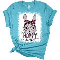 One Hoppy Mama Easter Bunny Women's Bella Easter T-Shirt
