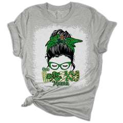 One Lucky Mama Clover St. Patrick's Day Women's Bella T-Shirt