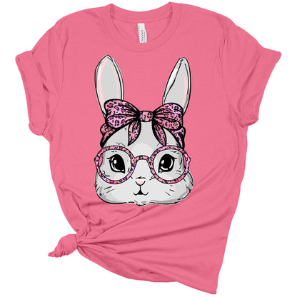 Cute Bunny Face Women's Graphic Shirt Bella Easter T-Shirt