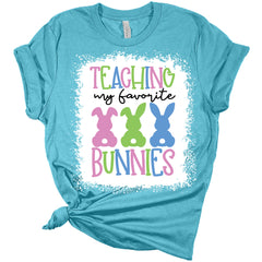 Teaching My Favorite Bunnies Women's Bella Easter T-Shirt
