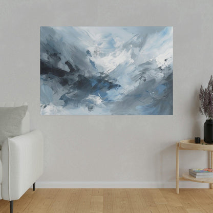 Blue and Grey Wall Art 2- Abstract Picture Canvas Print Wall Painting Modern Artwork Canvas Wall Art for Living Room Home Office Décor