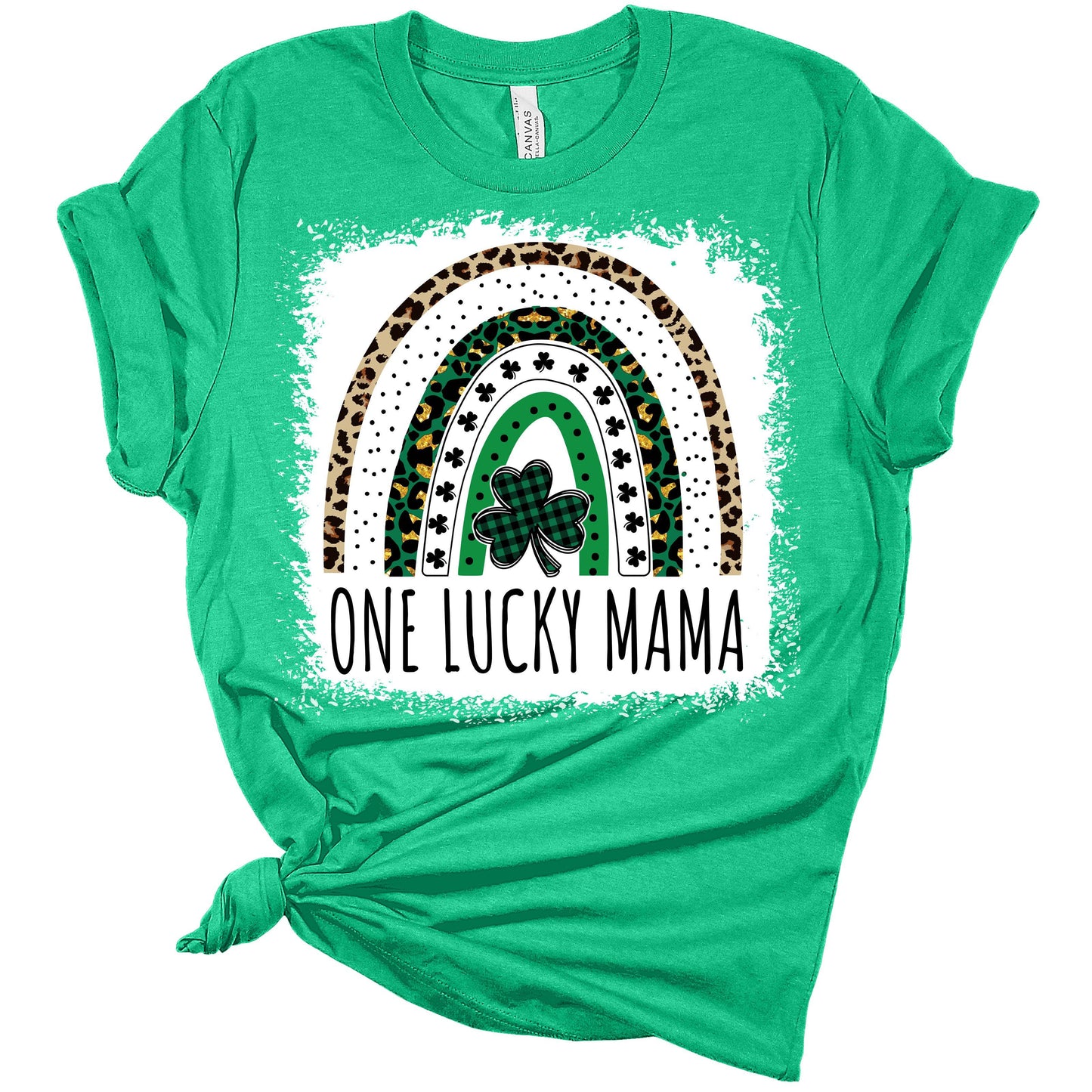 One Lucky Mama Rainbow St. Patrick's Day Bella Women's T-Shirt