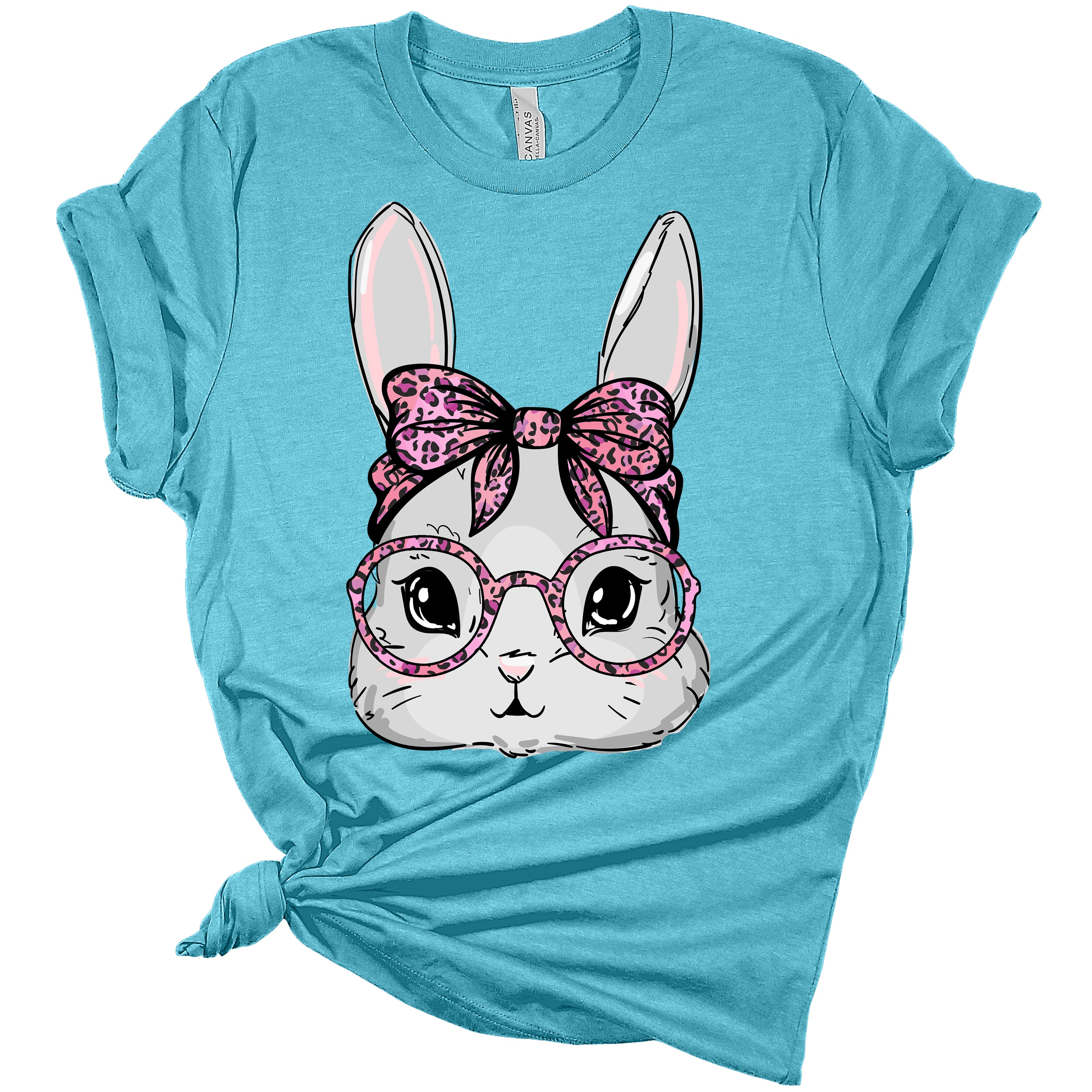Cute Bunny Face Women's Graphic Shirt Bella Easter T-Shirt