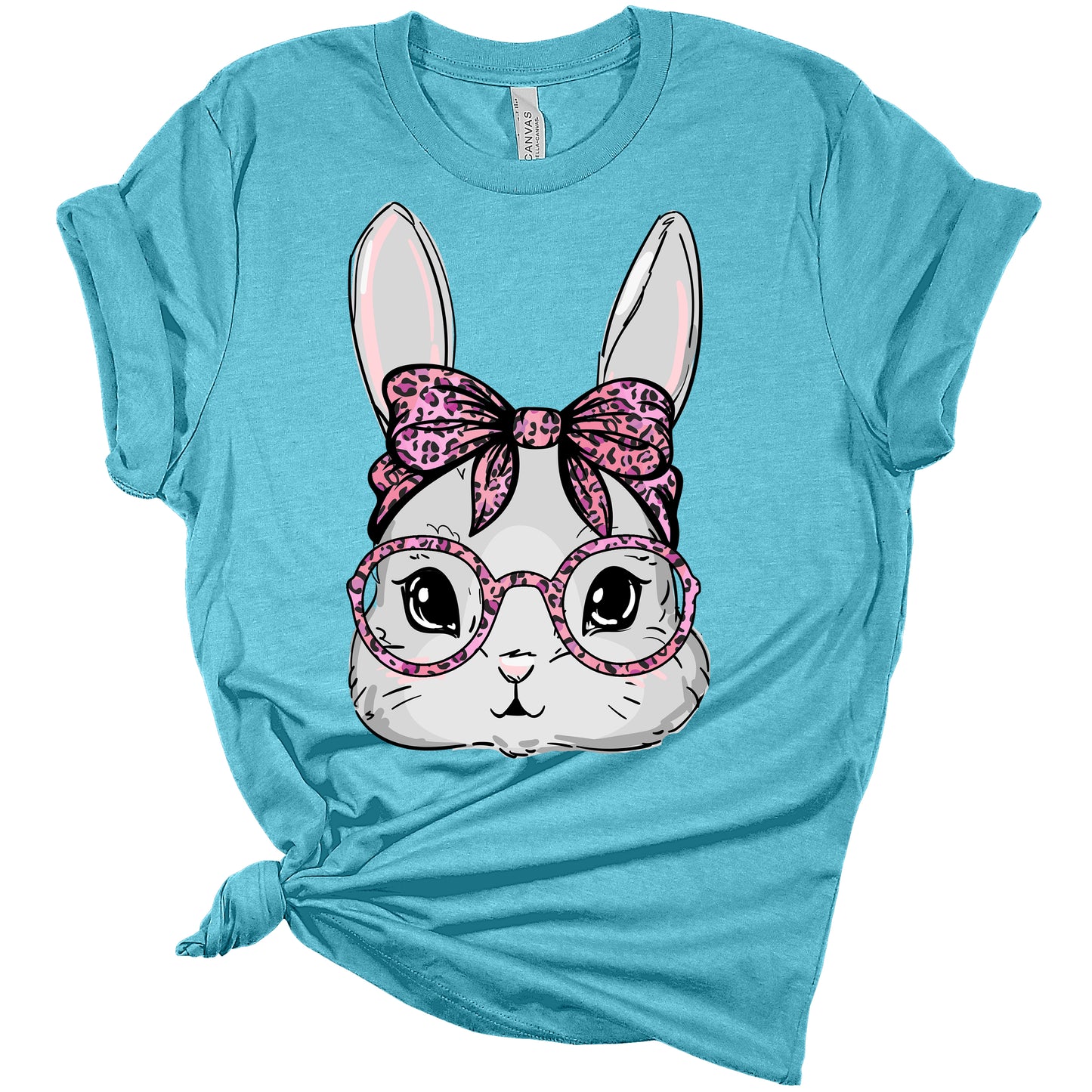 Cute Bunny Face Women's Graphic Shirt Bella Easter T-Shirt