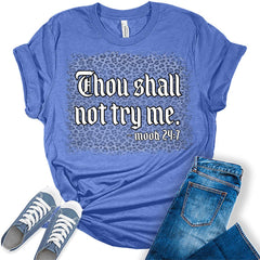 Thou Shall Not Try Mood Mood 24 7 Women Graphic Cute T Shirts Funny Tees T Shirt