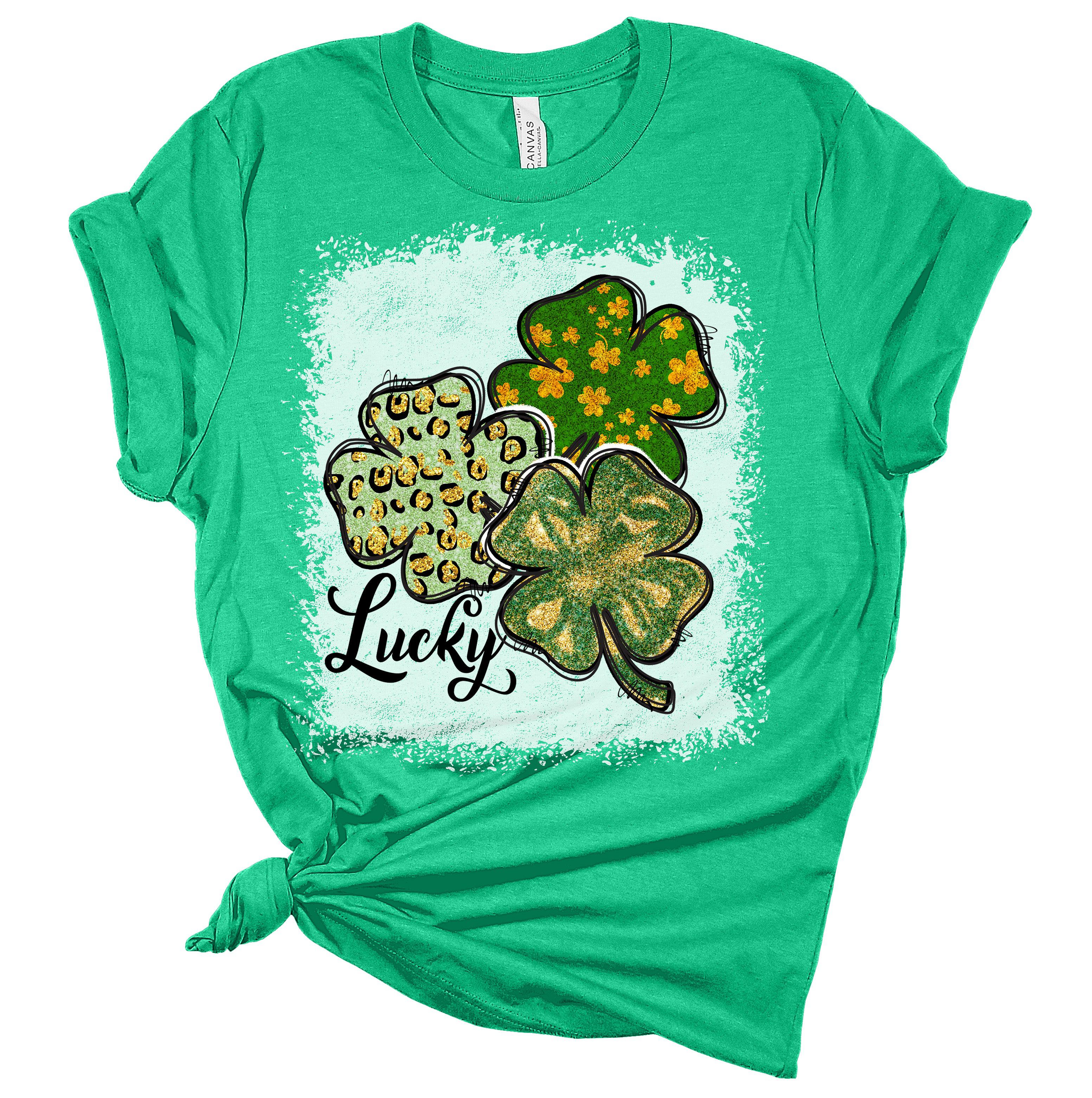 Lucky Clover St. Patrick's Day Women's Bella T-Shirt