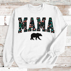 Mama Bear Crewneck Floral Sweatshirt