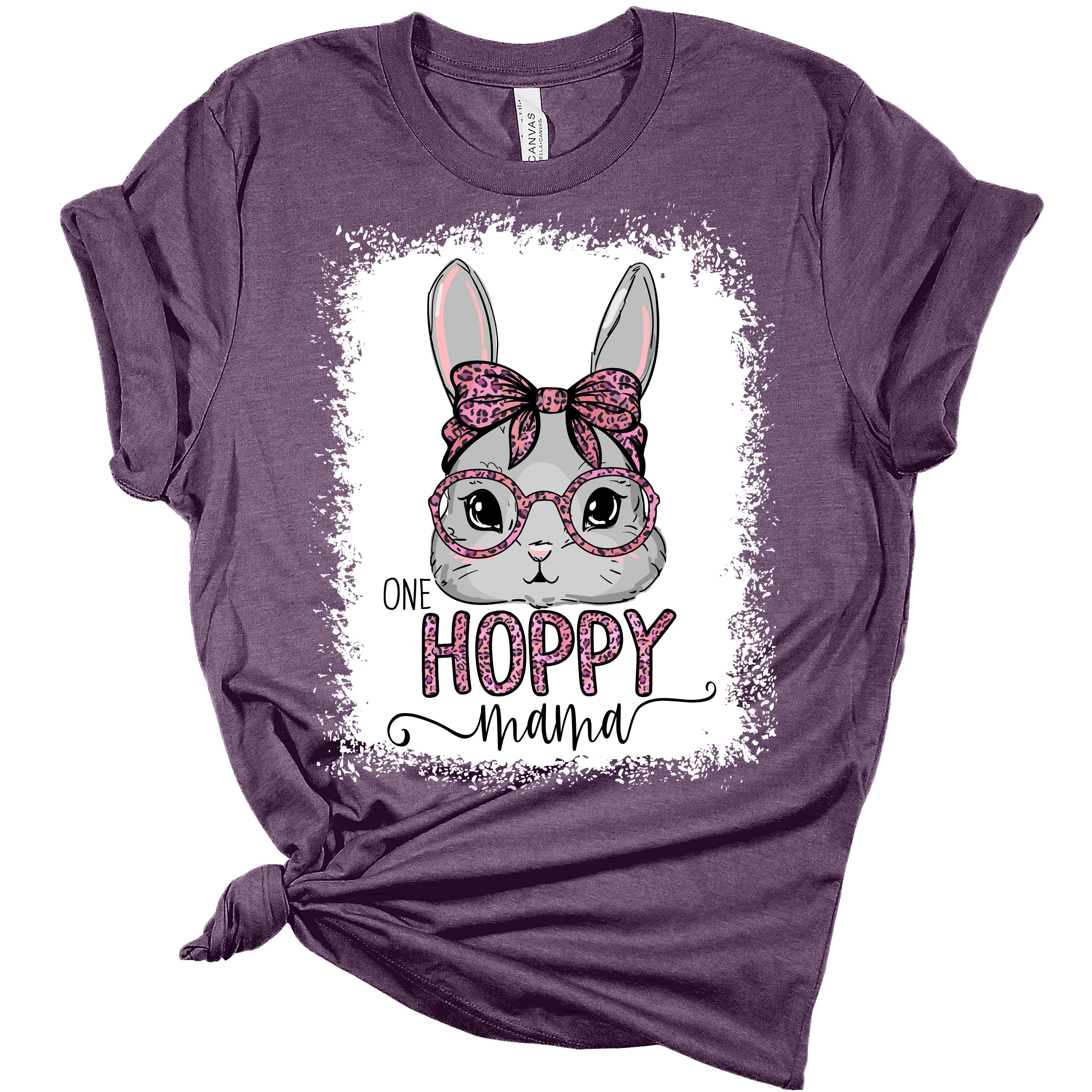 One Hoppy Mama Easter Bunny Women's Bella Easter T-Shirt