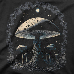 Graphic Tees Space Mushroom Night Trippin' T-Shirt Cool Novelty Mens Shirts