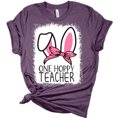 One Hoppy Teacher Women's Bella Easter T-Shirt