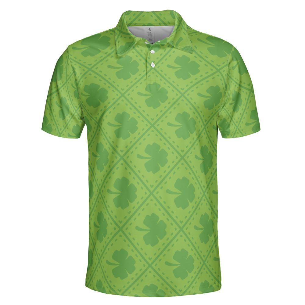 St. Patrick's Irish Clover Polo Shirts for Men