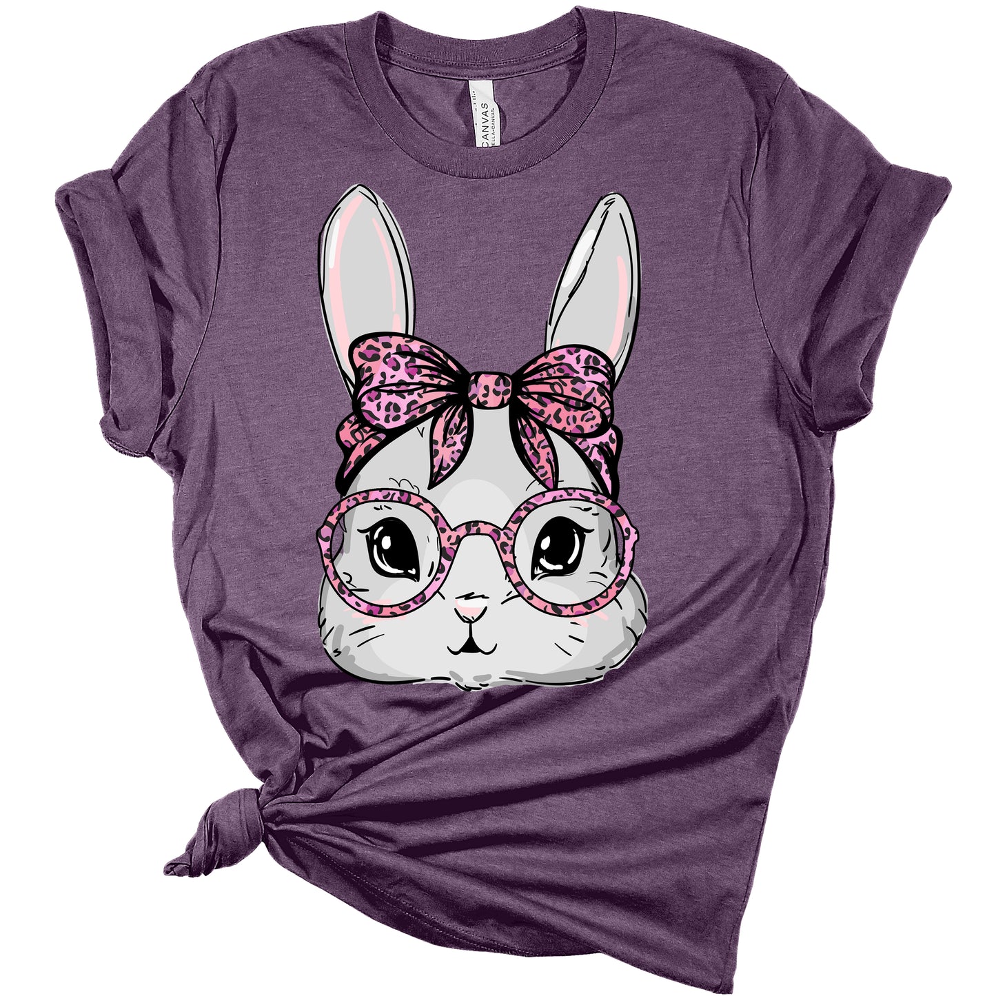 Cute Bunny Face Women's Graphic Shirt Bella Easter T-Shirt