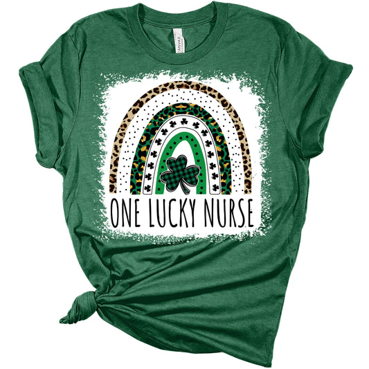 One Lucky Nurse Rainbow St. Patrick's Day Women's T-Shirt