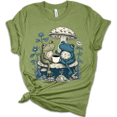 Frogs Having Tea Cottagecore T-Shirt
