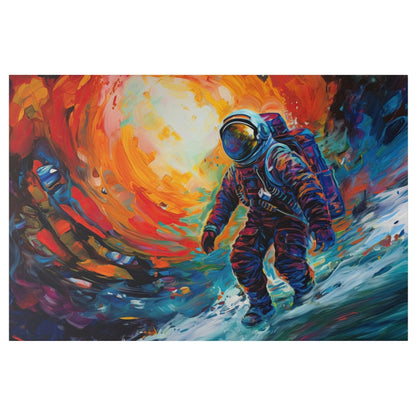 Space Astronaut 4 Colorful Wall Art - Abstract Picture Canvas Print Wall Painting Modern Artwork Wall Art for Living Room Home Office Décor