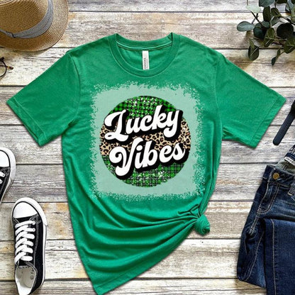 Lucky Vibes St. Patrick's Day Women's Bella T-