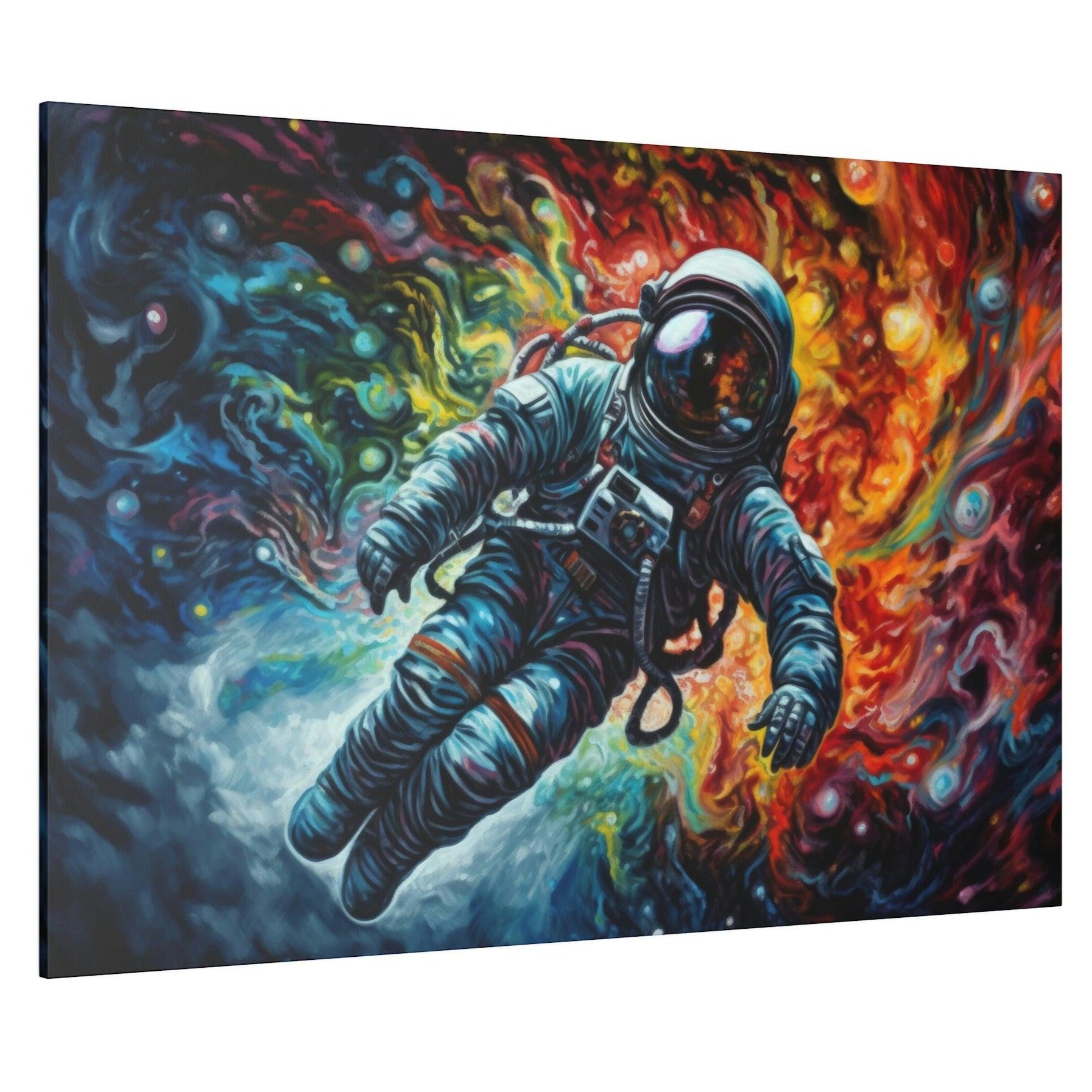 Colorful Space Astronaut 6 Wall Art - Abstract Picture Canvas Print Wall Painting Modern Artwork Wall Art for Living Room Home Office Décor