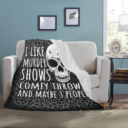 Murder Shows and Comfy Throws Gift for Women Ultra-Soft Micro Fleece Gift for Her Throw Blanket 50" x 60" One Size