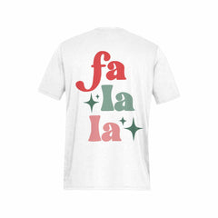 Fa La La Oversized Groovy Christmas T-Shirt