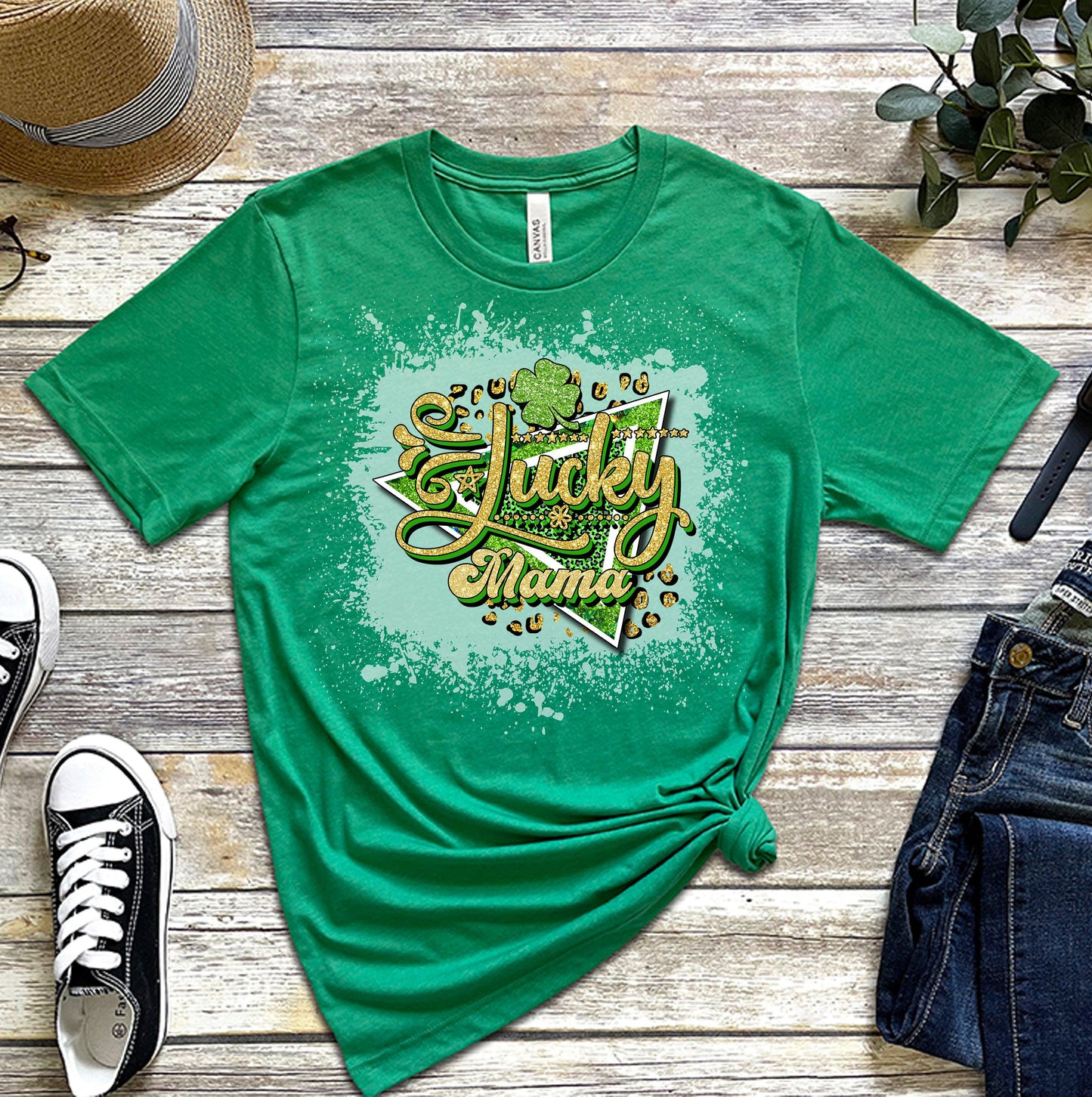 Lucky Mama St. Patrick's Day Women's Bella T