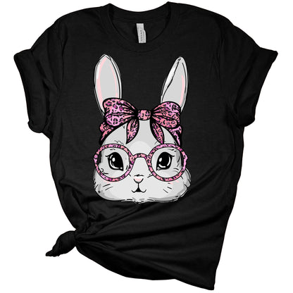 Cute Bunny Face Women's Graphic Shirt Bella Easter T-Shirt