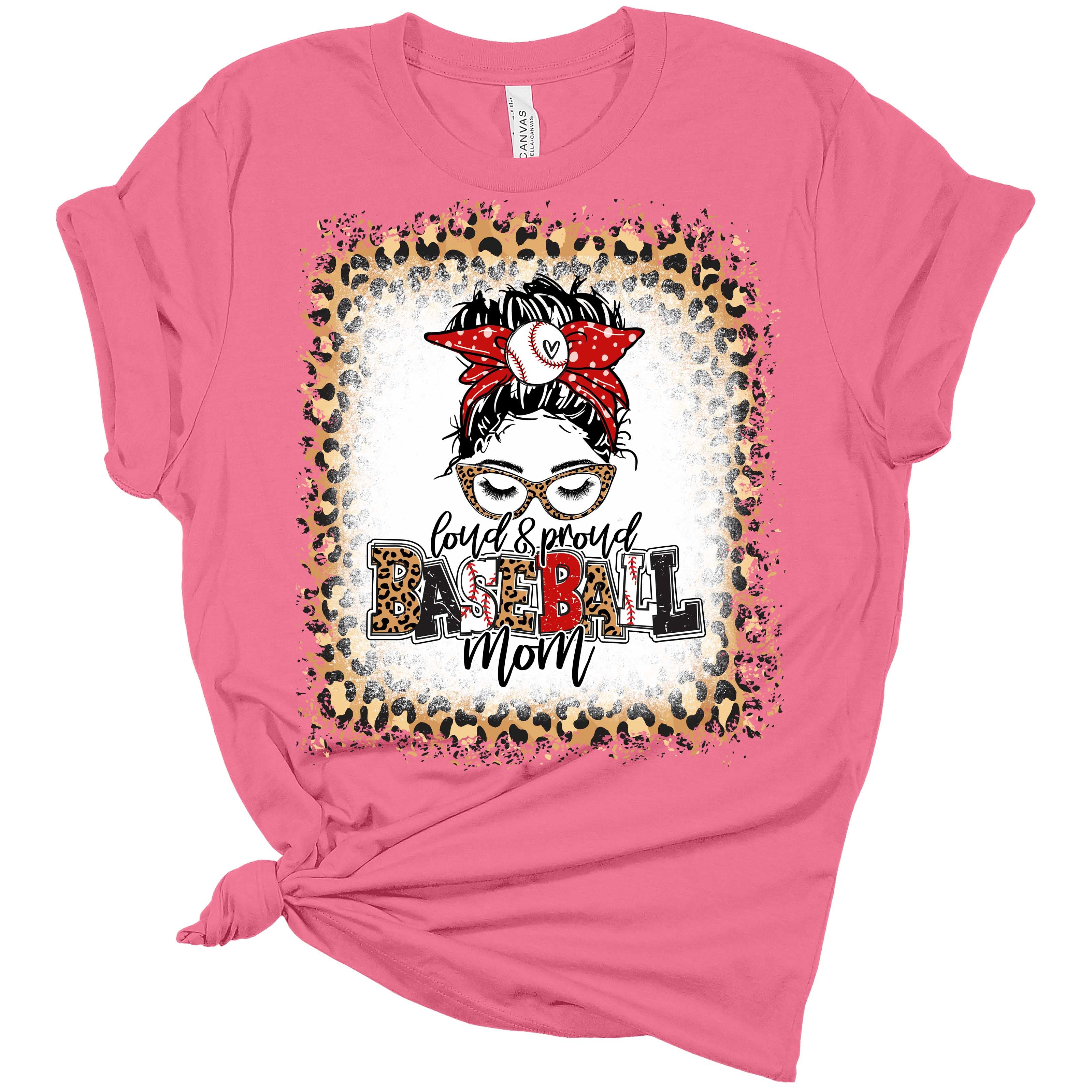 84hoods Basketball Mom Polo Shirt for Women. Unique Mom Number 1 Fan Pink Leopard Custom Personalized Gift / Mom Gifts / M