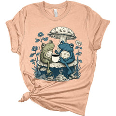 Frogs Having Tea Cottagecore T-Shirt
