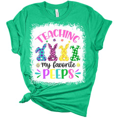 Teaching My Favorite Peeps Women's Bella Easter Teacher T-Shirt