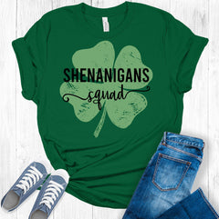 Shenanigans Squad Clover Bella St. Patrick's Day Women's T-Shirt
